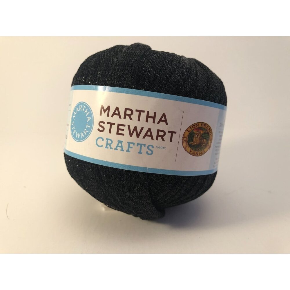 Martha Stewart Crafts Glitter Ribbon Made in Italy 69 yards Bulky Color Onyx.